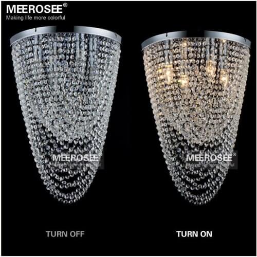 Flush Mounted Clear Crystal Chandelier Lighting Crystal Curtain Bedroom Kitchen Aisle Porch Lamp Hallway Crystal Lustre Light