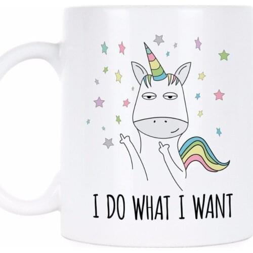 I do what i want ceramic white coffee Mug tea Milk cup mugs suprised gift