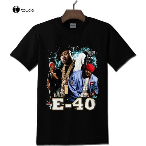 E-40 Bay Area Hip Hop Black T-Shirt S - 5Xl Tee Shirt