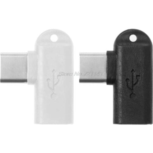 1Pc 90 Degree Type C Male To Micro USB Female Data Sync Charge Converter Adapter Electronics Stocks Dropship