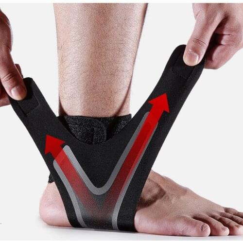 1 Pair Ankle Support Brace,Elasticity Free Adjustment Protection Foot Bandage,Sprain Prevention Sport Fitness Guard Band