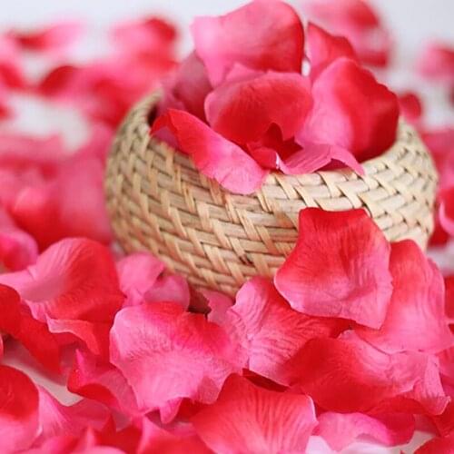 100pcs/lot Silk Artificial decorative Flower Rose Petals Wedding Party Confetti Decorations RD Valentine petale rose flores