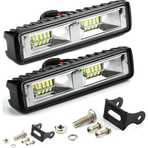 12V 16LED Work Light Bulb Led Fog Lights Bar Waterproof Beam Work Lamp Flood Fog Driving Light