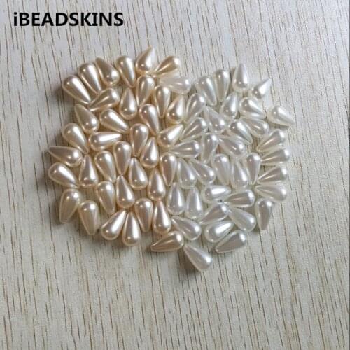 14x8mm 1200pcs/lot Acrylic Imitation pearl drip-shape Beads for Jewelry DIY #2461 (Design as shown)