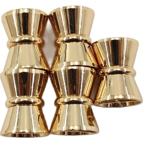 APDGG 5 Pcs Jewelry Findings Copper Yellow Gold Plated Magnet Clasps For Pearl Bracelets Necklaces Making DIY Craft Accessories