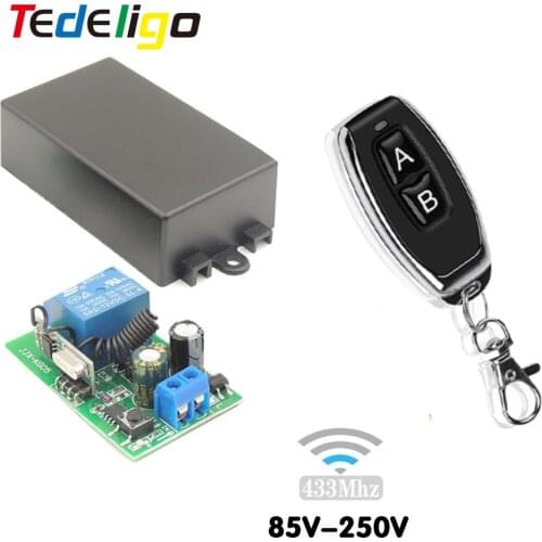 433MHz Smart Home Wireless RF Remote Control Light Switch AC 110V 220V Receiver ON/OFF Transmitter for Led Lamp Bulb DIY Control