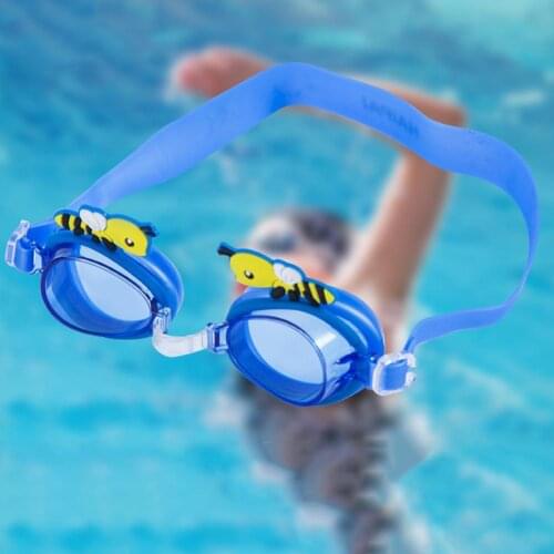 Children Anti-UV Swimming Goggles Cartoon Bee Glasses Anti-fog Swimming Accessories