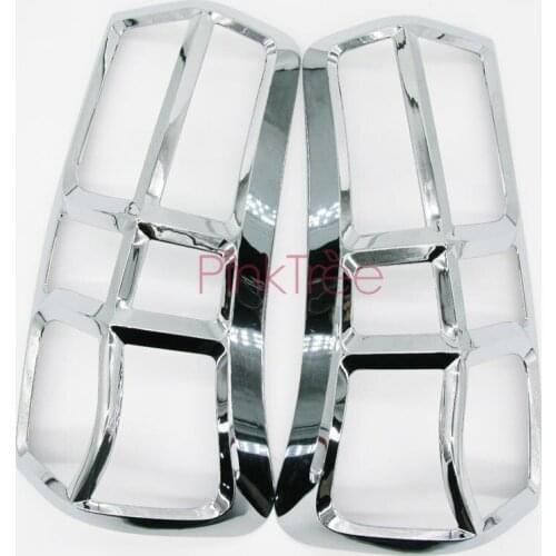 For ISUZU DMAX 2012 -2015 Chrome Side Wing Taillight Cover Lamp Car Styling Accessories