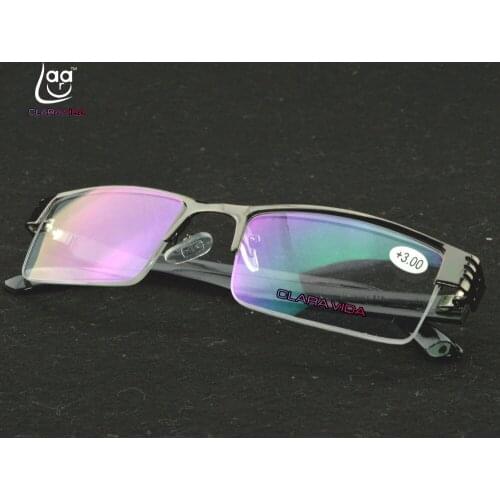 Gafas De Lectura =clara Vida Two Pairs!!=men Women Coated Commercial Half Rim Reading Glasses+1.0 +1.5 +2.0 +2.5 +3.0 +3.5+4.0