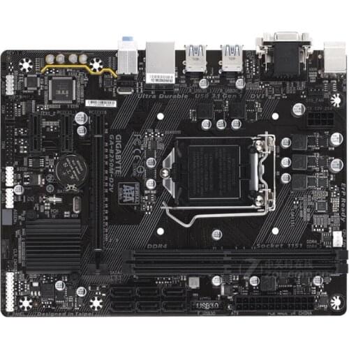 Gigabyte GA-B250M-D2V Original Used Motherboard B250M-D2V B250 Socket LGA 1151 DDR4 USB3.0 SATA3 PCI-E3.0