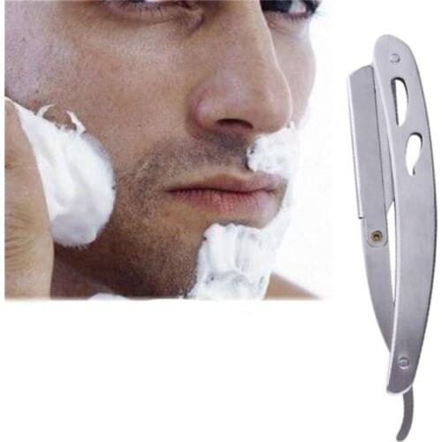 Men Shaving Barber Tools Hair Razor and Blades Antique Folding Shaving Knife Stainless Steel Straight razor Holder