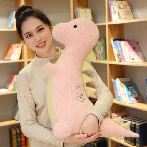 Creative Cute Dinosaur Plush Toys Cartoon Dinosaur Animal Doll Stuffed Lovely Pillow for Kids Boys Birthday Gifts
