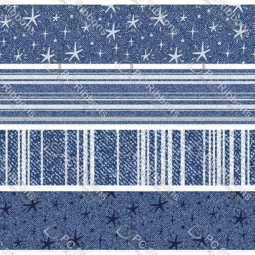 16-75MM Denim Pattern Printed Grosgrain Polyester Ribbon 50 Yards Gift Wrapping Diy Bows Wedding Drections Ribbons