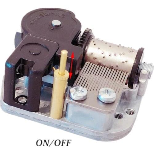 DIY music box mechanism with top vertical stopper Christmas gifts unusual gift