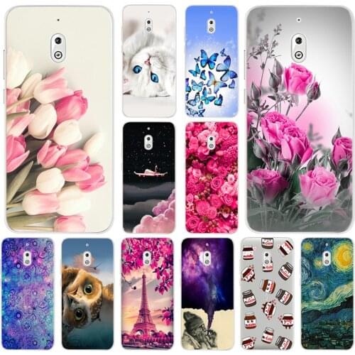 5.5" Soft TPU Phone Cases For Nokia 2.1 Case Nokia2.1 TA-1080 TA-1092 Back Cover Cute Patterned Silicone Matte Cover For TA-1086