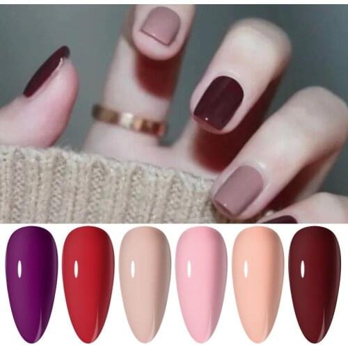 8ml/Bottle Nail Vernis Kit Water-proof Drying Quickly DIY Nail Art Long Lasting Manicure Soak Off Nail Gel Polish Set for Salon