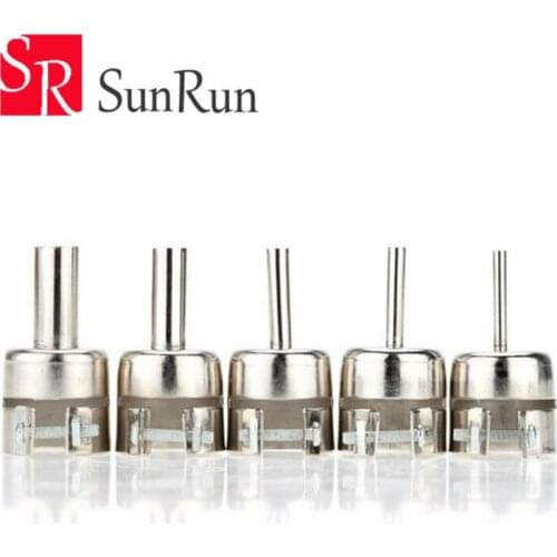 New Hot Universal Heat Gun Resisting Nozzles Hot Air Gun Silver 45x24mm For Soldering Rework