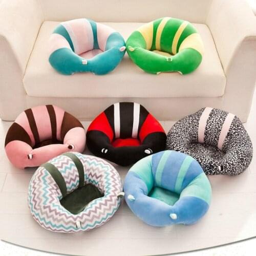 Baby Support Seat Plush Soft Baby Sofa Infant Learning To Sit Chair Keep Sitting Posture Comfortable For 0-3 Months Baby