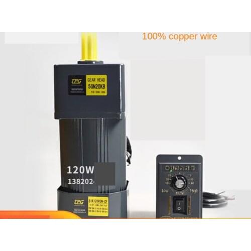 120W 220V AC gear speed motor / geared motor 5IK120RGN-CF motor + speed governor