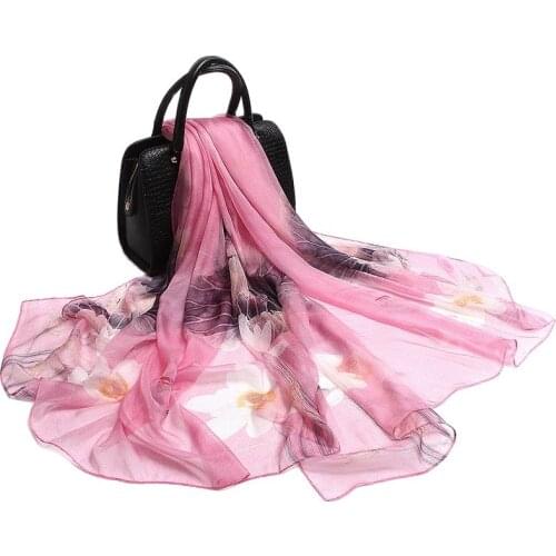 CJ180110YH Silk Scarves Female Spring and Autumn winter Scarf 100% SILK all-match Scarf Shawl