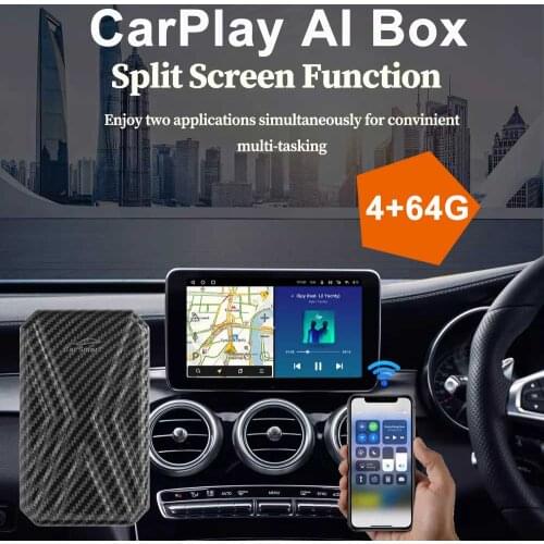 4+64GB Apple Carplay AI Box TV Box For VW Tiguan Passat CC Passat B8 Touran Plug and PlayCar Entertainment System Auto