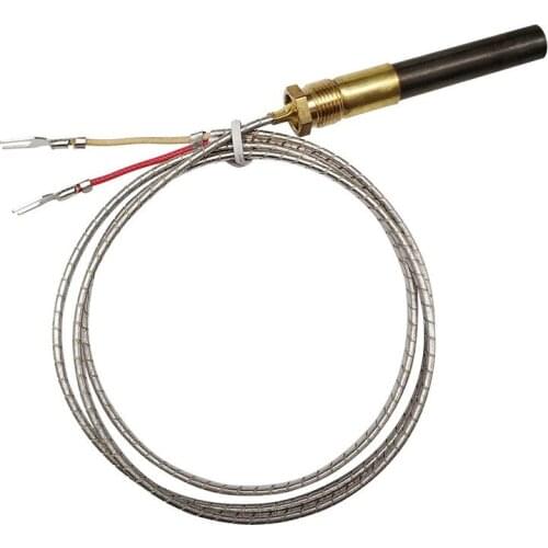 1 gas fireplace temperature sensor thermocouple for gas thermocouple probe thermopile sensor heater brass wire 36inch