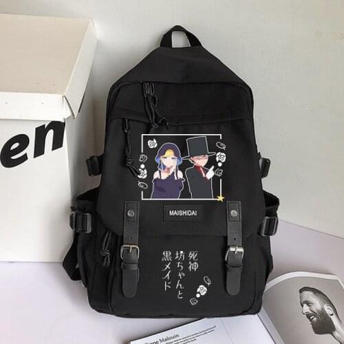 Anime The Duke of Death and His Maid Shinigami Botchan to Kuro Meido High Capacity Backpack Schoolbag Shoulder Bag Knapsack
