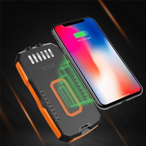 Solar Power Bank 25000mAh Qi Wireless Charger For Samsung iPhone Xiaomi Powerbank External Battery Wireless 25000 mAh Poverbank