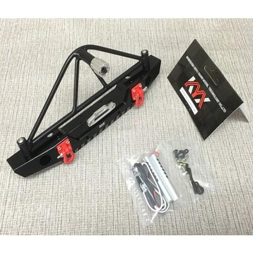 RC Parts Climbing car alloy Rear Bumper Beam Spare Tire Rack For 1/10 SCX10 D90
