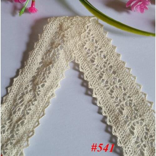 10 yard/lot, width 35 mm, Cotton Lace Embroidered border Trim Clothing Home DIY Sewing Crafts Decorative NO541