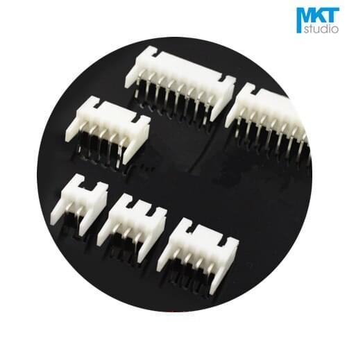 1000Pcs XH 2.54mm Pitch XH2.54 Right Angle Pin Male Box Header Wafer With Fixed Holder 6P