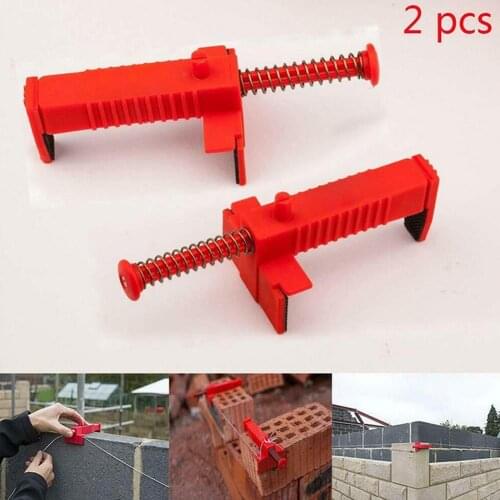 2Pcs Wall Builder Wire Frame Brick Liner Runner Wire Drawer Bricklaying Tool Fixer For Building