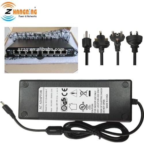 8 port gigabit POE switch for 802.3af 802.3at IP camera IP phone WiFi AP With 48V 120W Power Supply