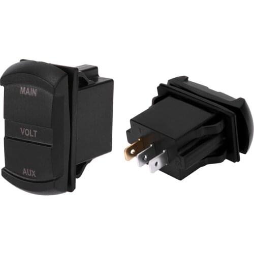 Car Red LED Digital Panel Double Voltmeter Voltage Meter for Car SUV UTV Motorcycle Automobile Replacement Parts