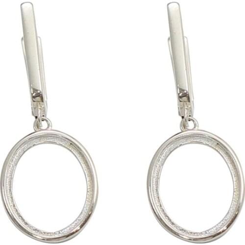 Beadsnice 925 Sterling Silver Jewelry Earwires Hook With Water Drop Earring Cabochon Setting ID39479smt4