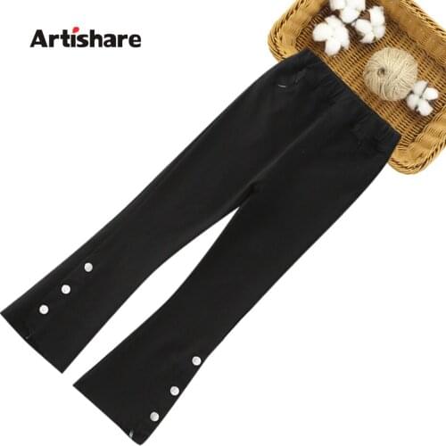 Big Girl Pants Solid Color Trousers Girl Casual Style Child Pants Spring Autumn Kid Clothes 6 8 10 12 14