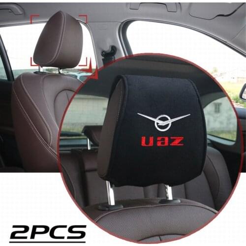 2pcs Car Head Restraint Auto Headrest Travel Neck Support Holder Automobiles Seat Covers for UAZ
