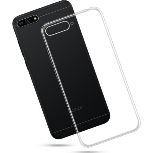 Huawei Honor 7A Case Honor 7A TPU Transparent Silicone Clear Soft Back Cover for Huawei Y6 2018 Cases 5.7"(No fingerprint hole)