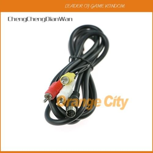ChengChengDianWan AV Cable for SEGA Genesis 2 and 3 RCA Cord for SEGA Mega Drive 2 and 3 High Quality
