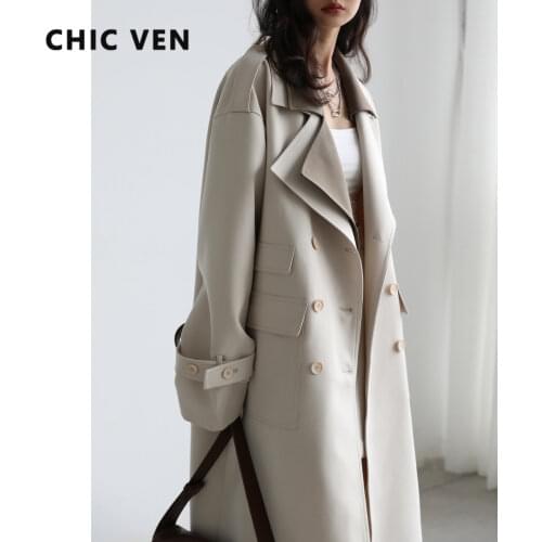 CHIC VEN Women's Trench Coats