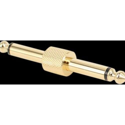 Pure copper gold-plated 6.35 male to male two-core electronic keyboard amplifier mixer 6.5 audio mono adapter