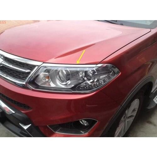 ABS Chrome before headlight tail light decorative frame anti-scratch protection car styling For CHERY TIGGO 5 2014-2015