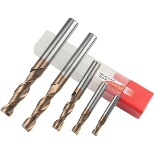 HRC60 2 Flute Alloy Carbide Tungsten Steel Milling Cutter End Mill Metal Cutter Cnc Tools 4mm 6mm 8mm 10mm 12mm 16mm
