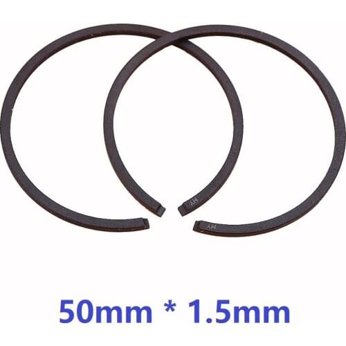 2pcs/lot 50mmx1.5mm Piston Rings Kit For HUSQVARNA 268 371 372 266 66 STIHL 038 044 MS440 Jonsered 2063 625 670 2071 Chainsaw