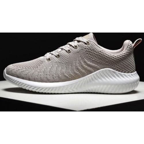 Summer Breathable Sport Shoes Men Sneakers 2020 Running Shoes Men Sports Shoes Beige Baskets Homme Scarpe Uomo Athletic GMA-0945