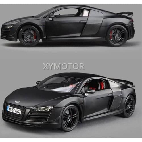 Maisto 1:18 New For Audi R8 V10 Plus Metal Diecast Sports Car Model Red/Black/Blue/Silver Metal,Plastic,Rubber Gift Collection