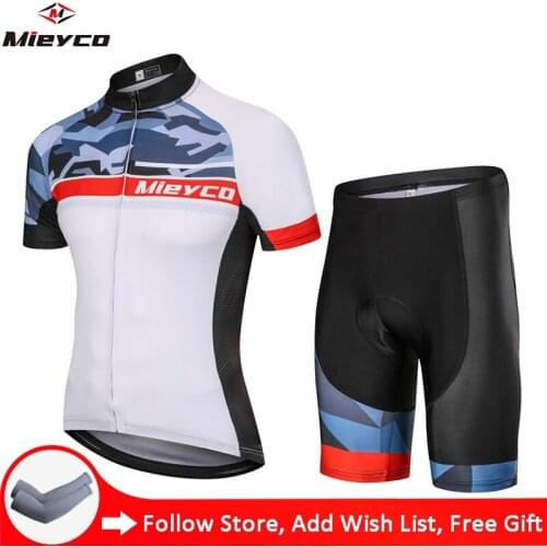Mieyco Cycling Jersey Set Road Bike Clothing Summer Short Sleeve Shirt 2020 New MTB Shorts Go Pro Sport Wear Jersey Ciclismo