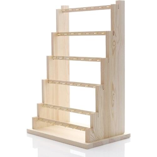 Wood Earring Stand Multilayer Jewelry Display Stand Organizer Earring Holder Shop Storage Showcase