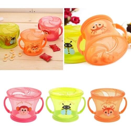 Soft Food Bowl Children Snack Spilled Cup Leak Proof Baby Snack Box Container Feeding Dishes