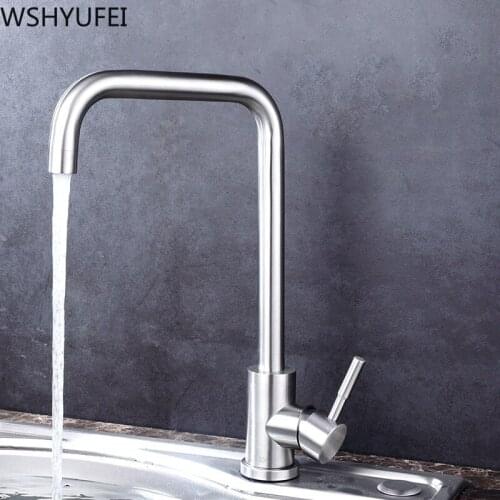 New hardware stainless steel hot and cold water faucet kitchen balcony sink sink hot and cold water basin faucet free shipping